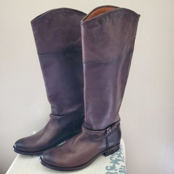 Frye Leather Riding Boots Size 7.5 - Picture 3 of 14
